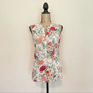 Old Navy Floral V Neck Tank Top